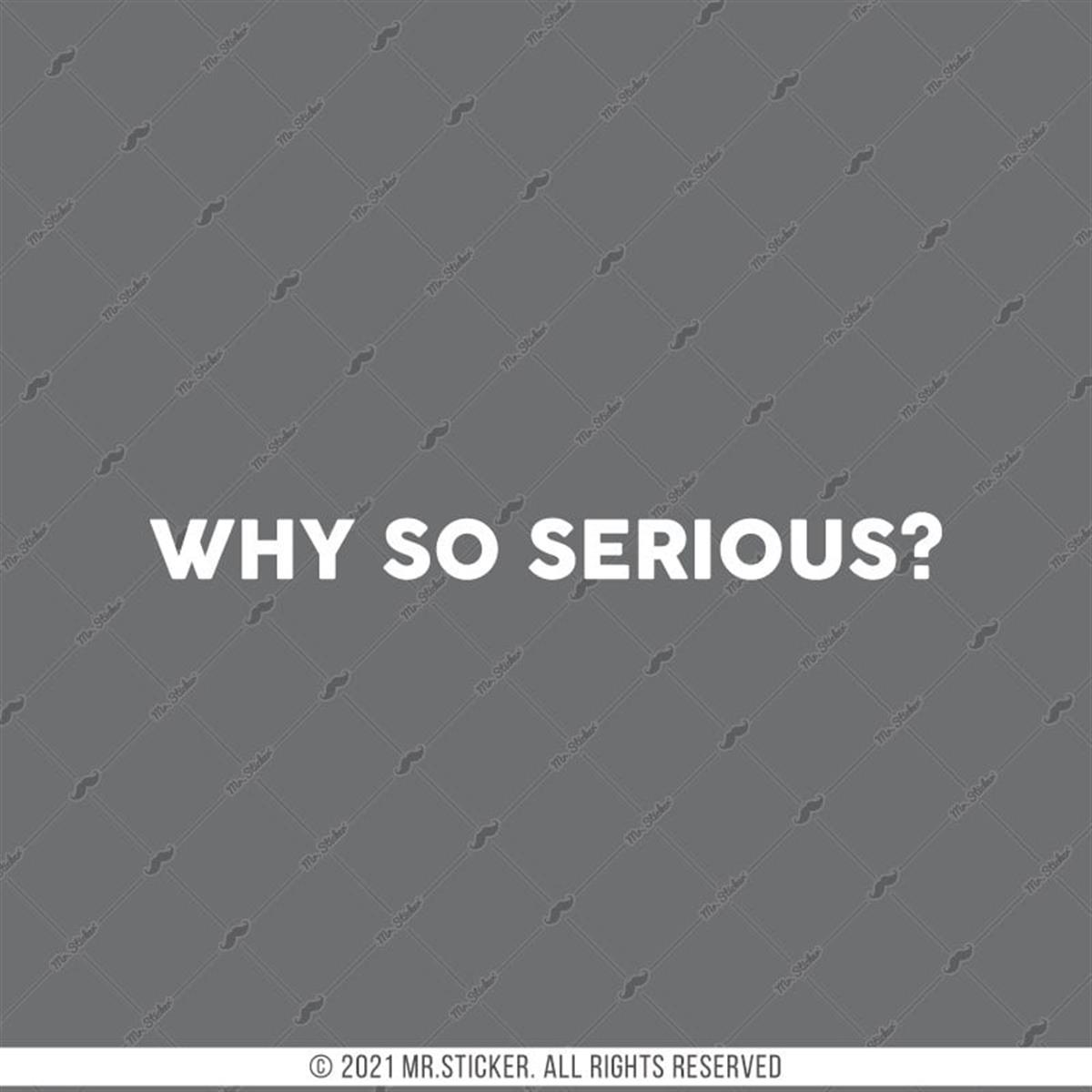 RFHLM221 Reflektif Why So Serious Yazili Kask Vizoru Etiketi