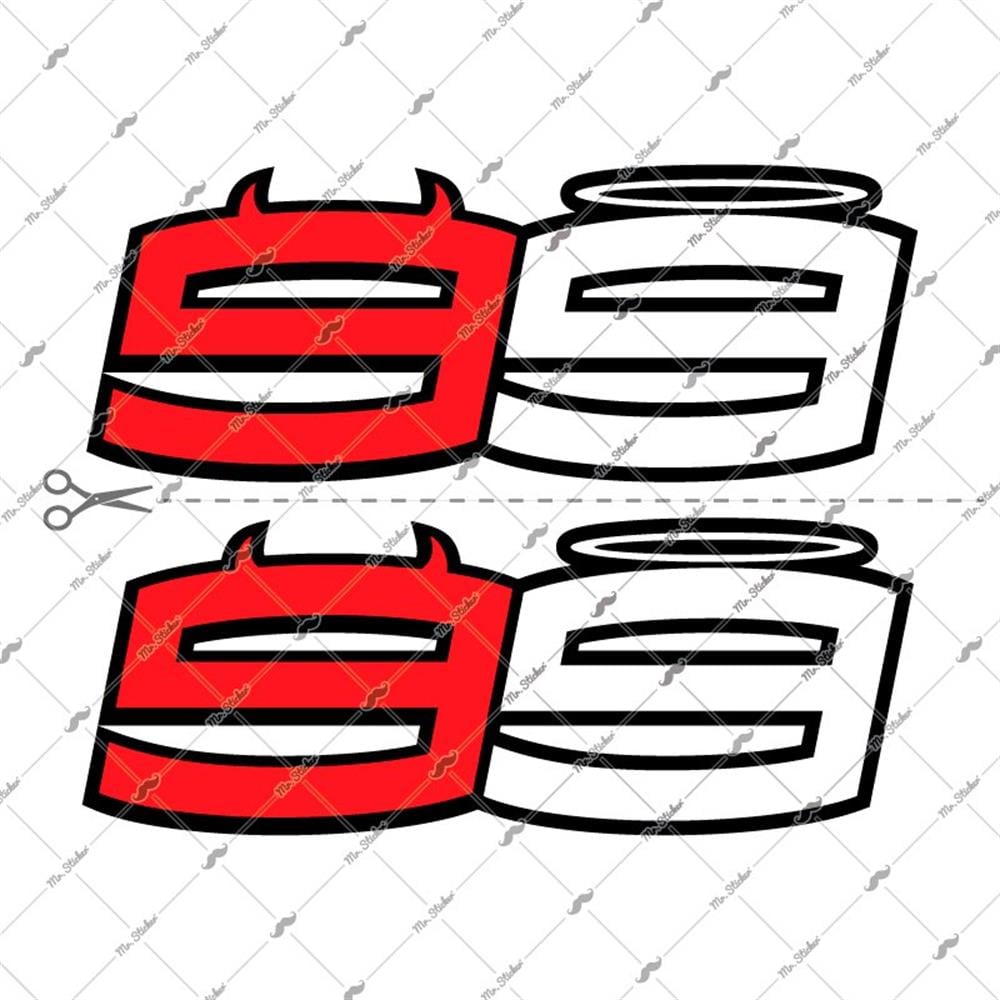 RFHLM50 Reflektif Lorenzo 99 Etiket Seti - 2'li Set