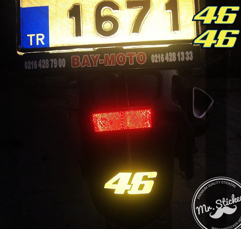 RFHLM51 Reflektif Rossi 46 Etiket Seti - 2'li Set