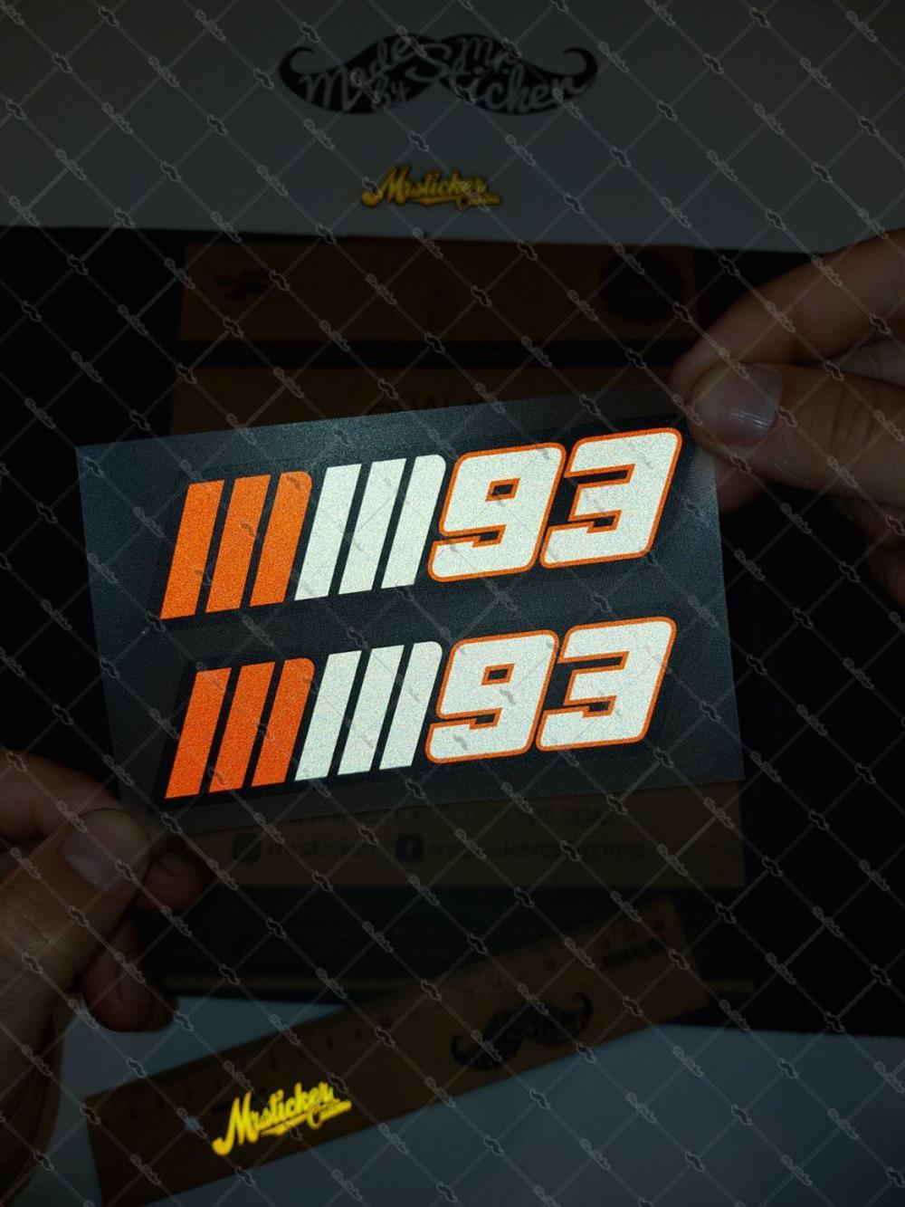RFHLM53 Reflektif Marquez MM93 Etiketi - 2'li Set