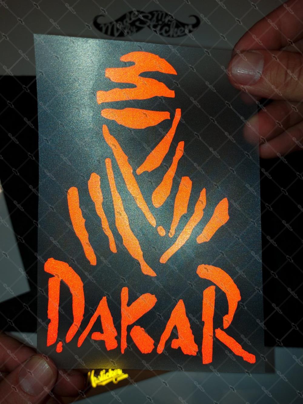 RFHLM56 Reflektif Dakar Etiketi - Kirmizi Renk