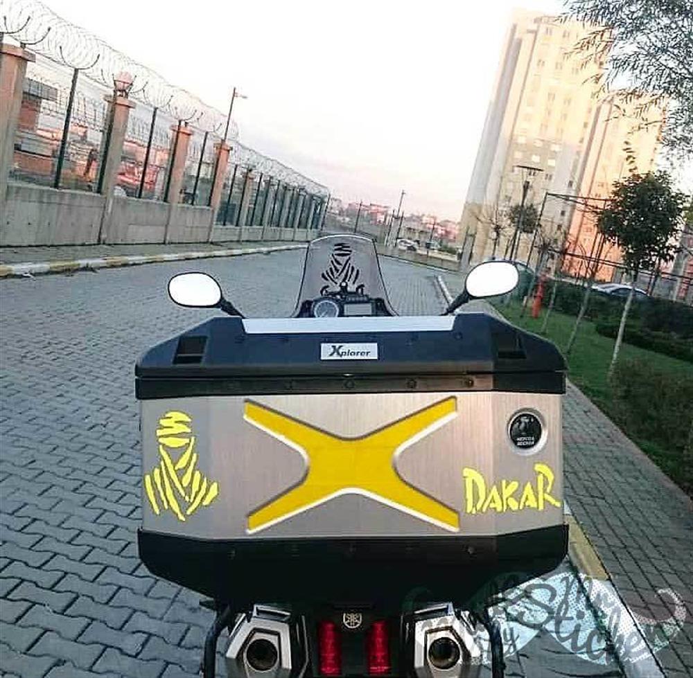 RFHLM57 Reflektif Dakar Etiketi - Sari Renk