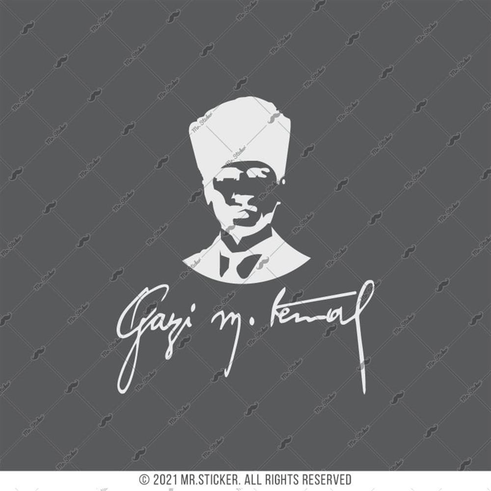RFHLM94 Reflektif Gazi Mustafa Kemal Silueti - Buyuk Boy