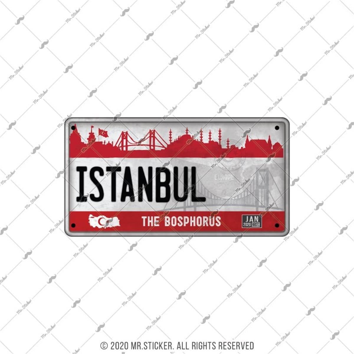 ROU99 Istanbul Hatirasi Plaka Etiketi