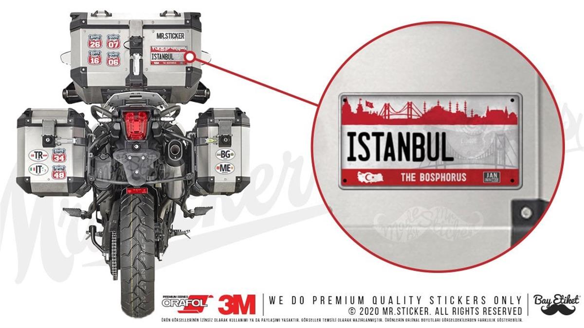 ROU99 Istanbul Hatirasi Plaka Etiketi