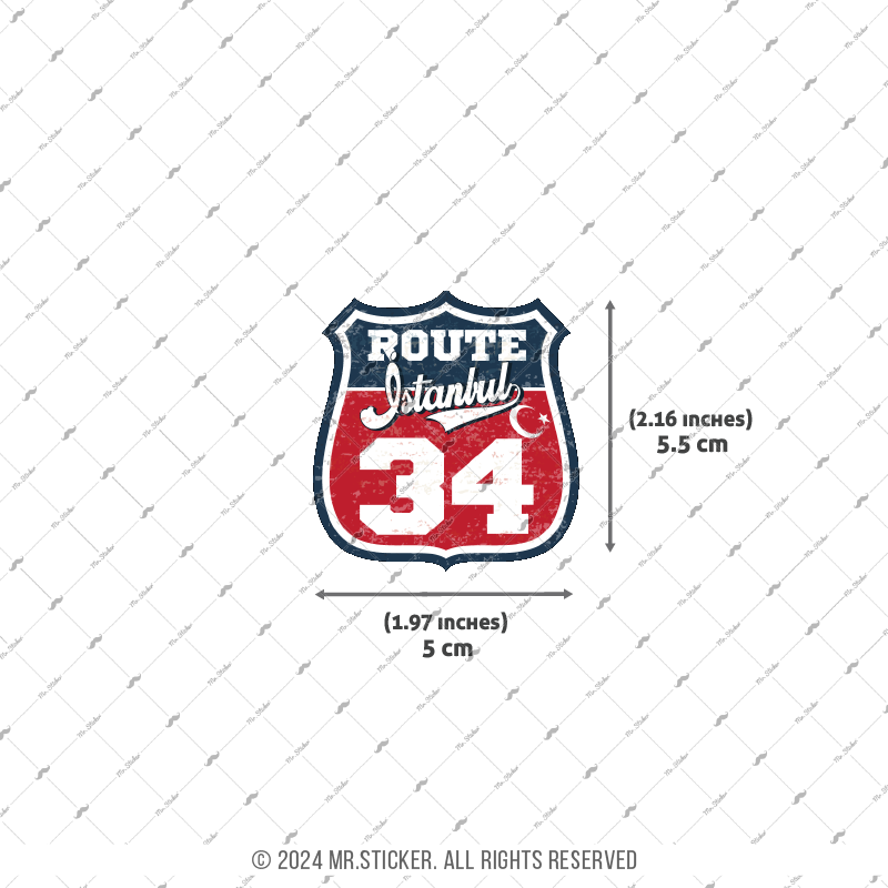 ROUP46 Route Istanbul 34 Etiketi