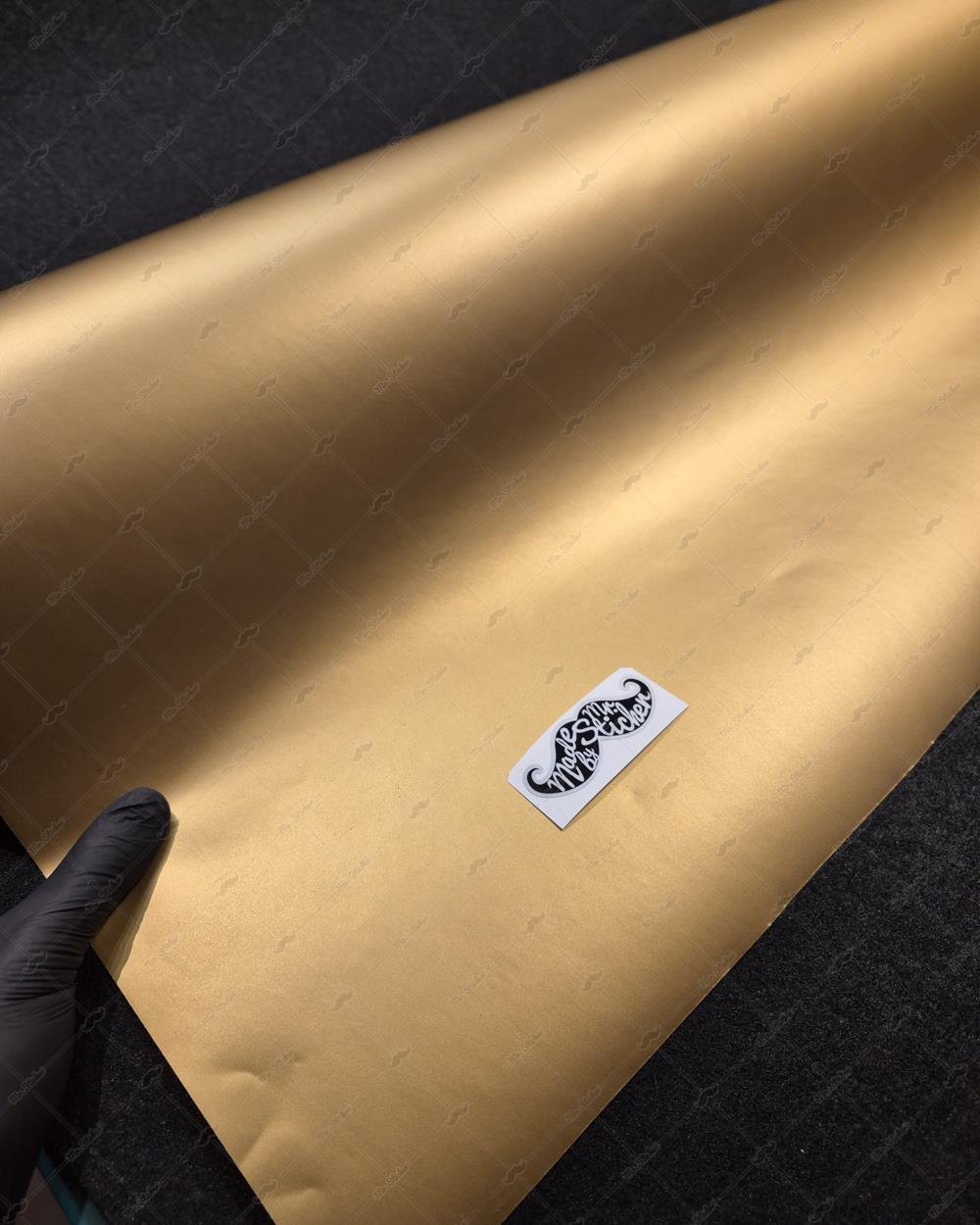 SKL60 Mat Altın Kurukafa Stickerı | Fırsat Ürünü