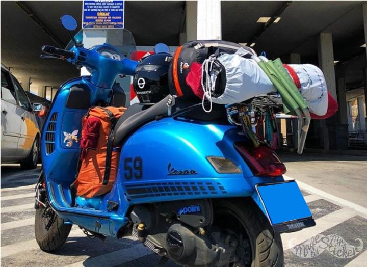 STS13 Vespa GT200 GTS250 GTS300 Yan Cita Seti - Kesik Cizgili