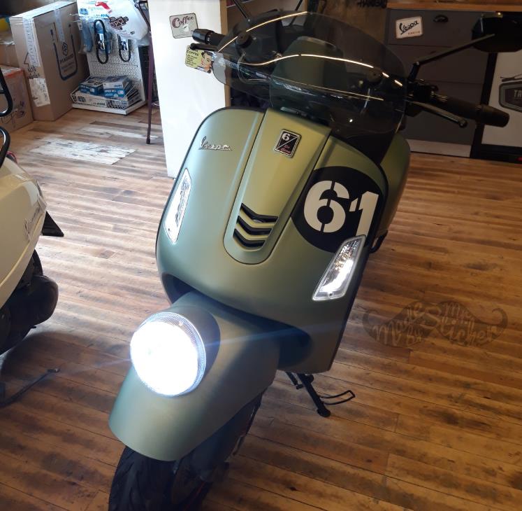 STS14 Vespa Sei Giorni Reflektif Custom Numara Seti