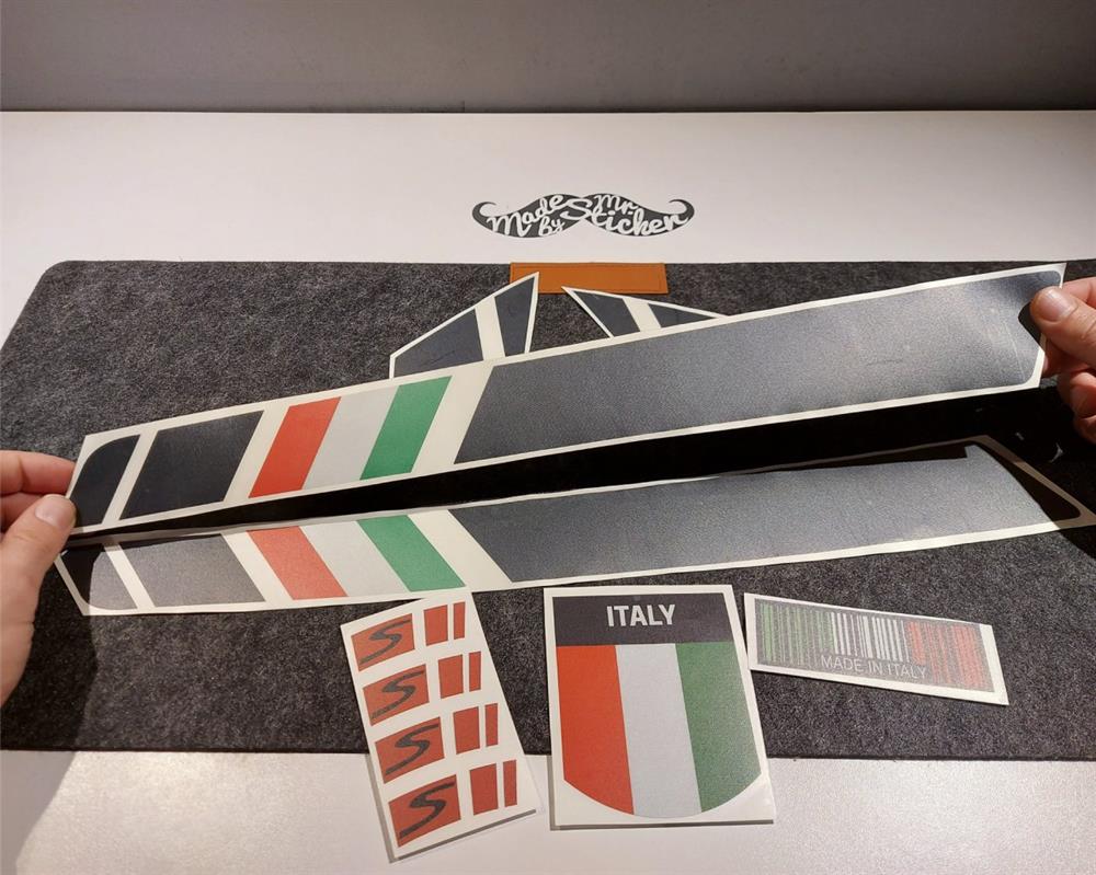 STS17 Italy Ozel Seri - Vespa Super Sticker Seti GT200 GTS250 GTS300 Yan Cita