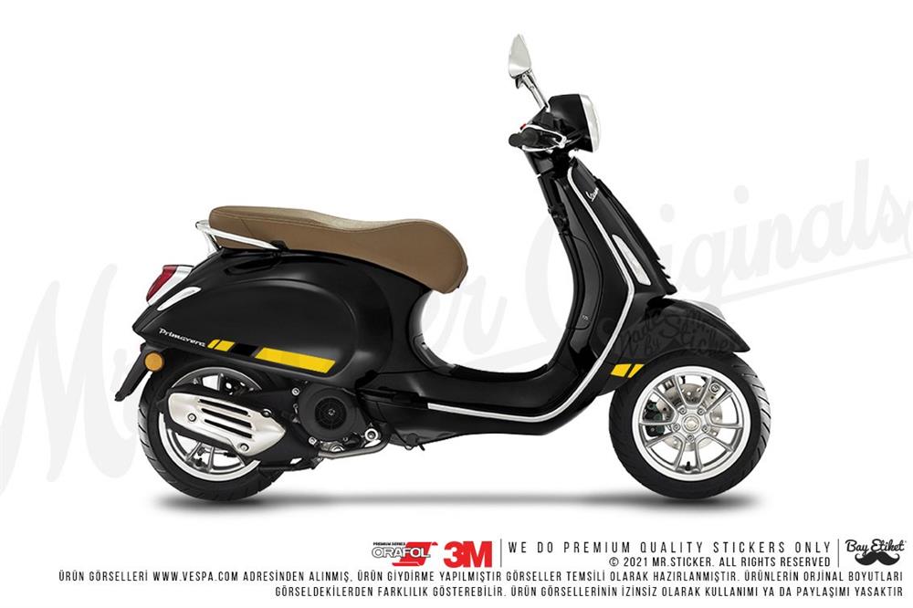 STS41 Vespa Primavera Vespa Sprint Uyumlu Yan Govde Sticker Seti
