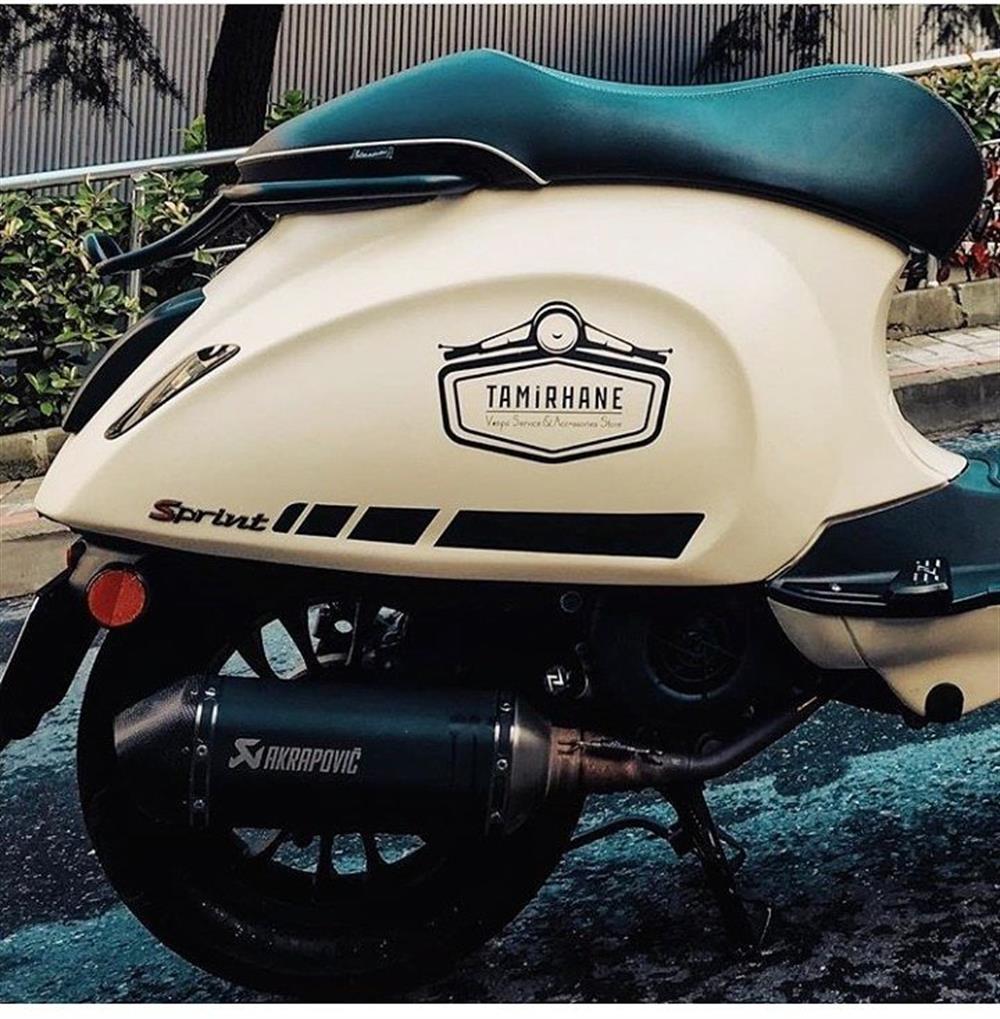 STS41 Vespa Primavera Vespa Sprint Uyumlu Yan Govde Sticker Seti