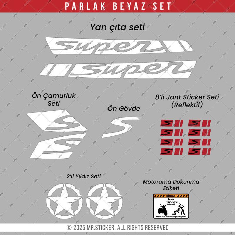 STS42 Fiddle 3 Uyumlu Super Sticker Seti Renk Secenekli