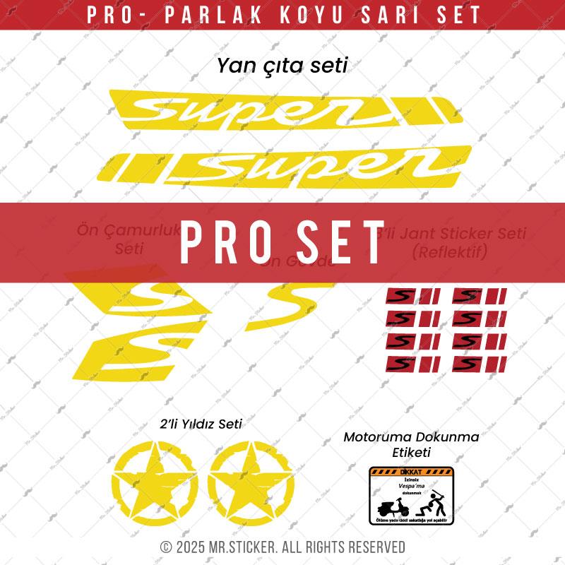 STS43 Vespa Uyumlu Super Yan Cita Seti Renk Secenekli