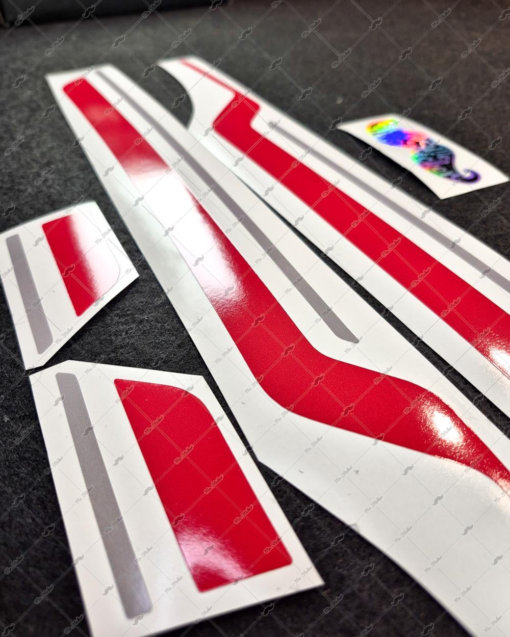 STS45 Vespa GTS 250 GTS 300 Uyumlu Yan Çıta Sticker Seti Renk Seçenekli
