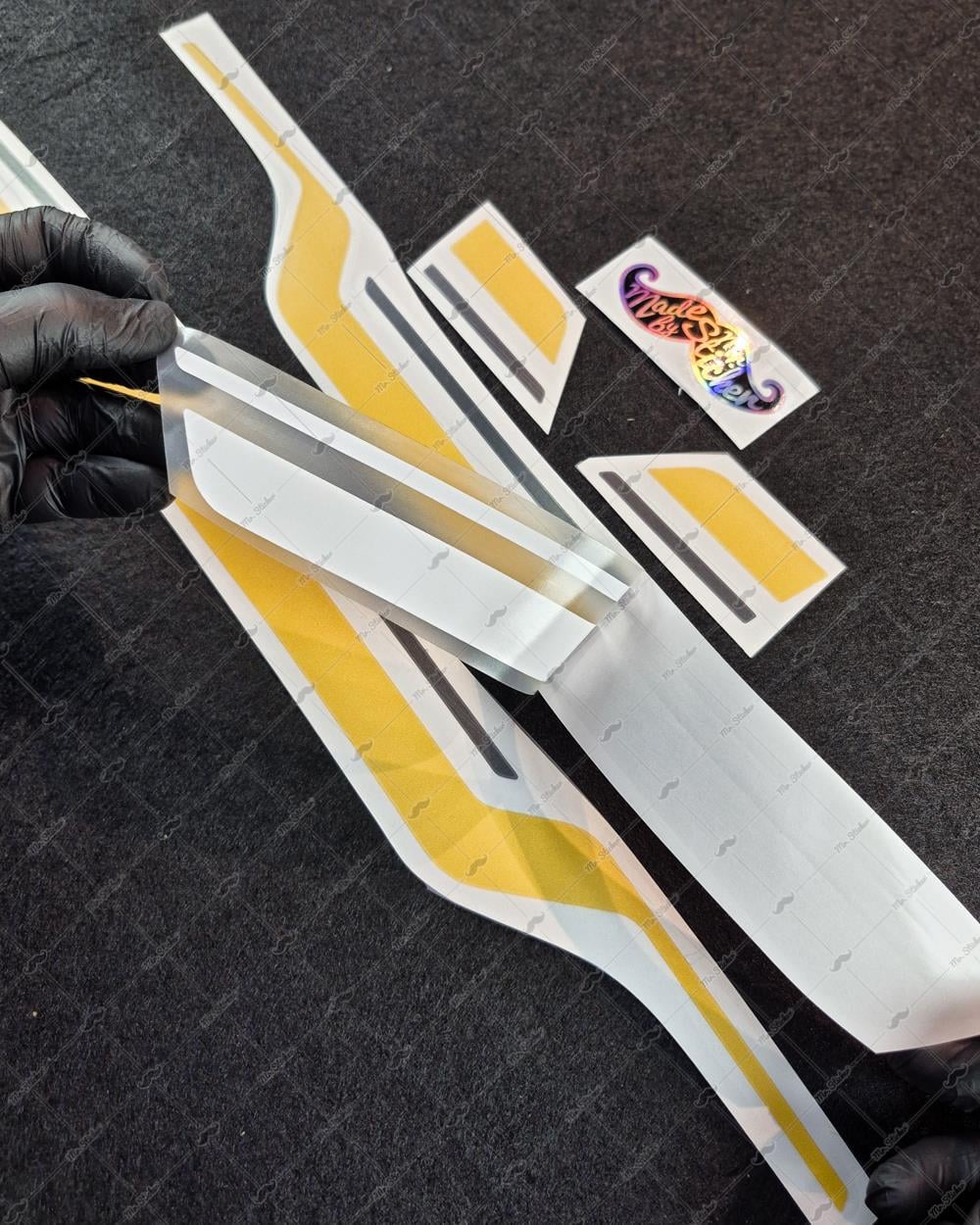 STS45 Vespa GTS 250 GTS 300 Uyumlu Yan Çıta Sticker Seti Renk Seçenekli