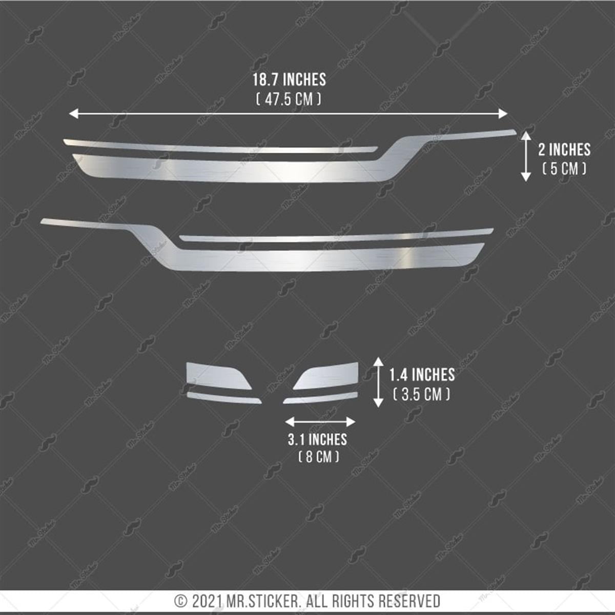 STS45C Chrome Edition Vespa GTS 250 GTS 300 Uyumlu Yan Cita Seti
