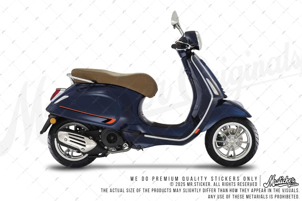 STS47 Vespa Primavera ve Sprint Uyumlu Yan Cita Sticker Seti