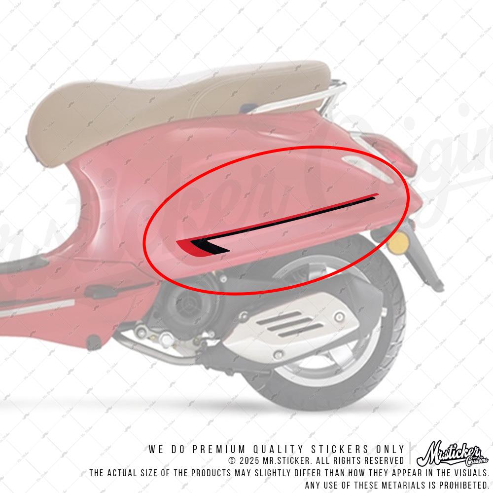STS47 Vespa Primavera ve Sprint Uyumlu Yan Cita Sticker Seti