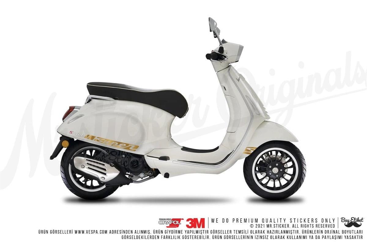 STS48 Vespa Primavera Sprint Uyumlu Yan Cita Sticker Seti