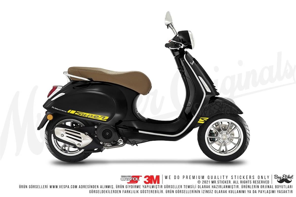 STS48 Vespa Primavera Sprint Uyumlu Yan Cita Sticker Seti