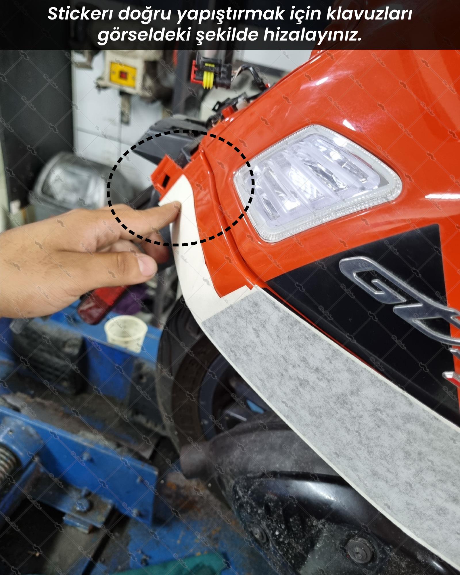 STS67 Vespa GTS Super Sport Uyumlu Sticker Seti