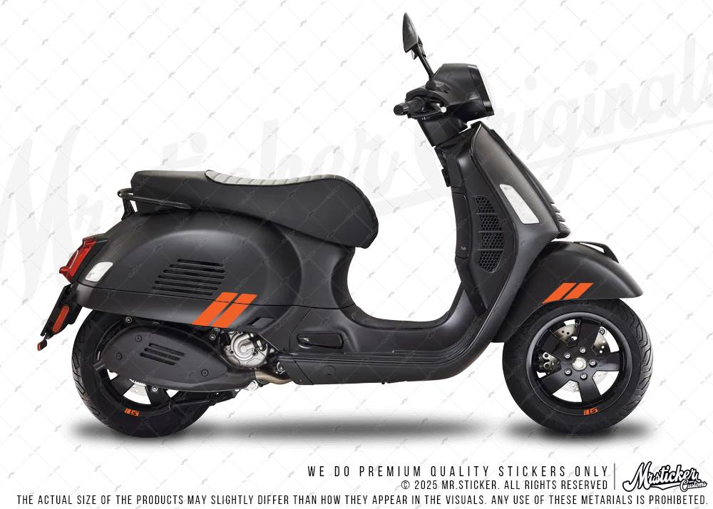 STS72 Reflektif Vespa GTS250/300 Uyumlu Yan Çita Seti