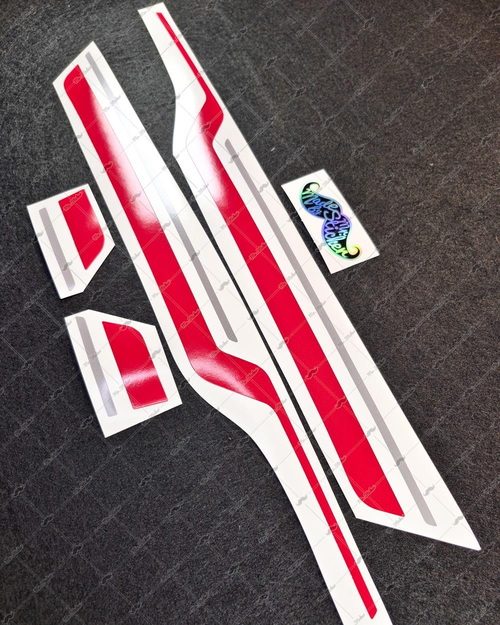 STS74 Primavera Spint Uyumlu Yan Çıta Sticker Seti Renk Seçenekli