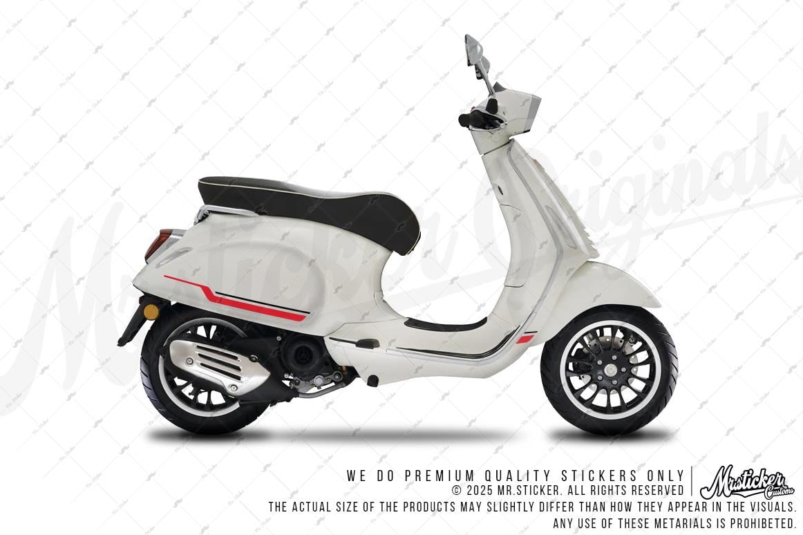STS74 Primavera Spint Uyumlu Yan Çıta Sticker Seti Renk Seçenekli