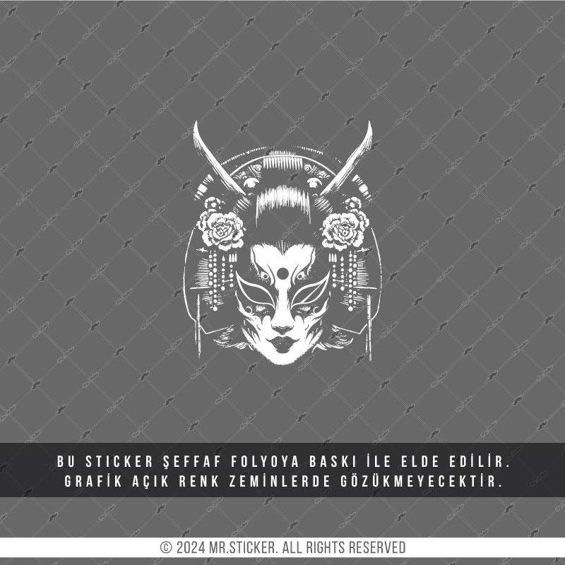 TWT24 Beyaz Eskiz Çalışma Geyşa Etiketi Şeffaf Sticker
