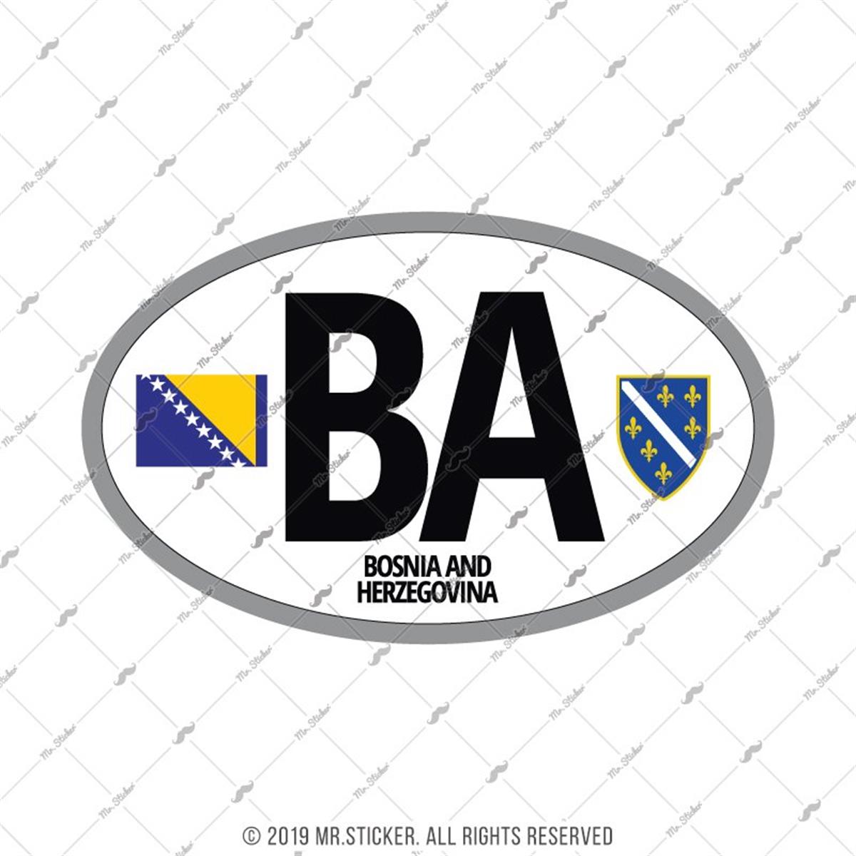 ULK25 Bosna Hersek (BA) Reflektif Ulke Etiketi