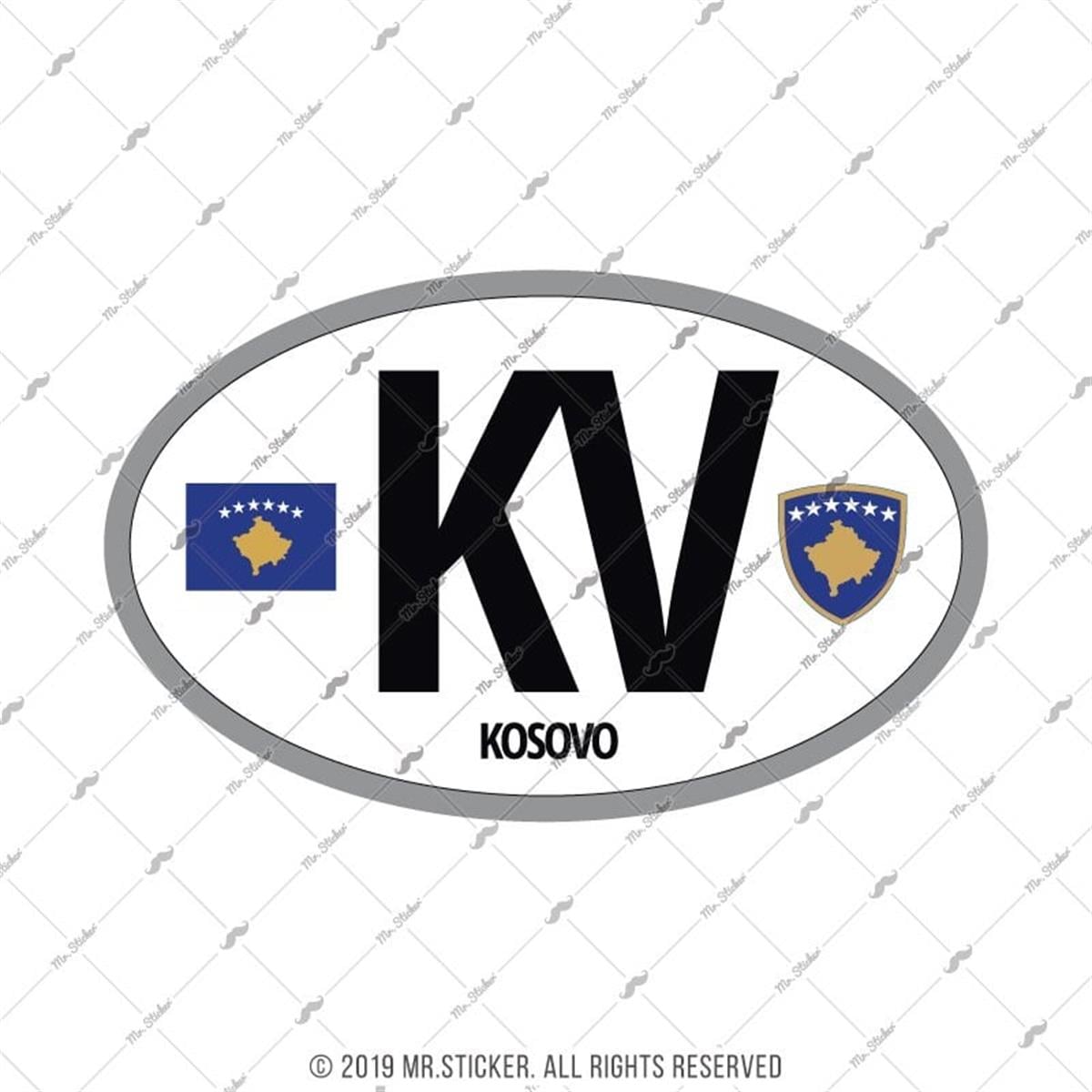ULK29 Kosova (KV) Reflektif Ulke Etiketi