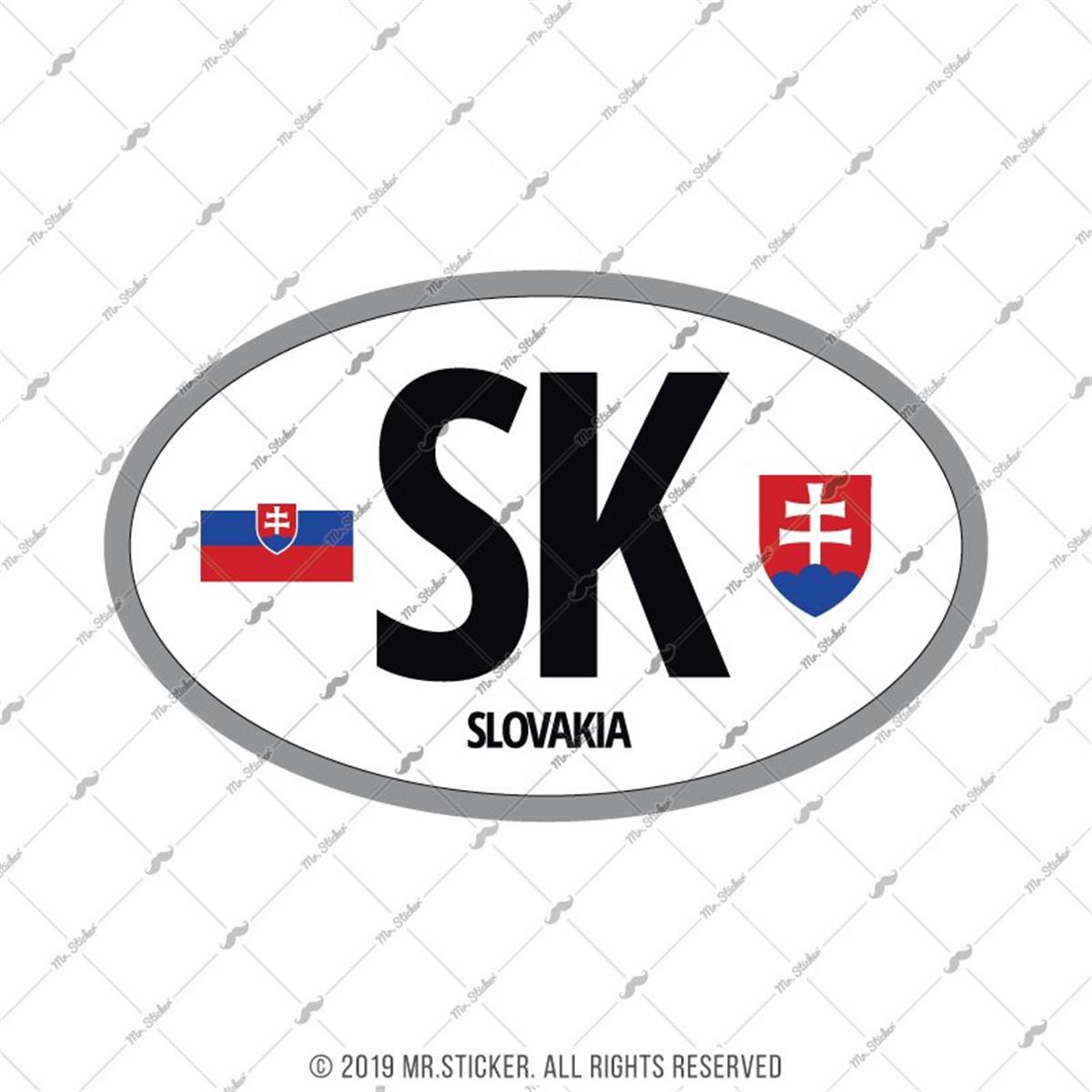 ULK31 Slovakya (SK) Reflektif Ulke Etiketi