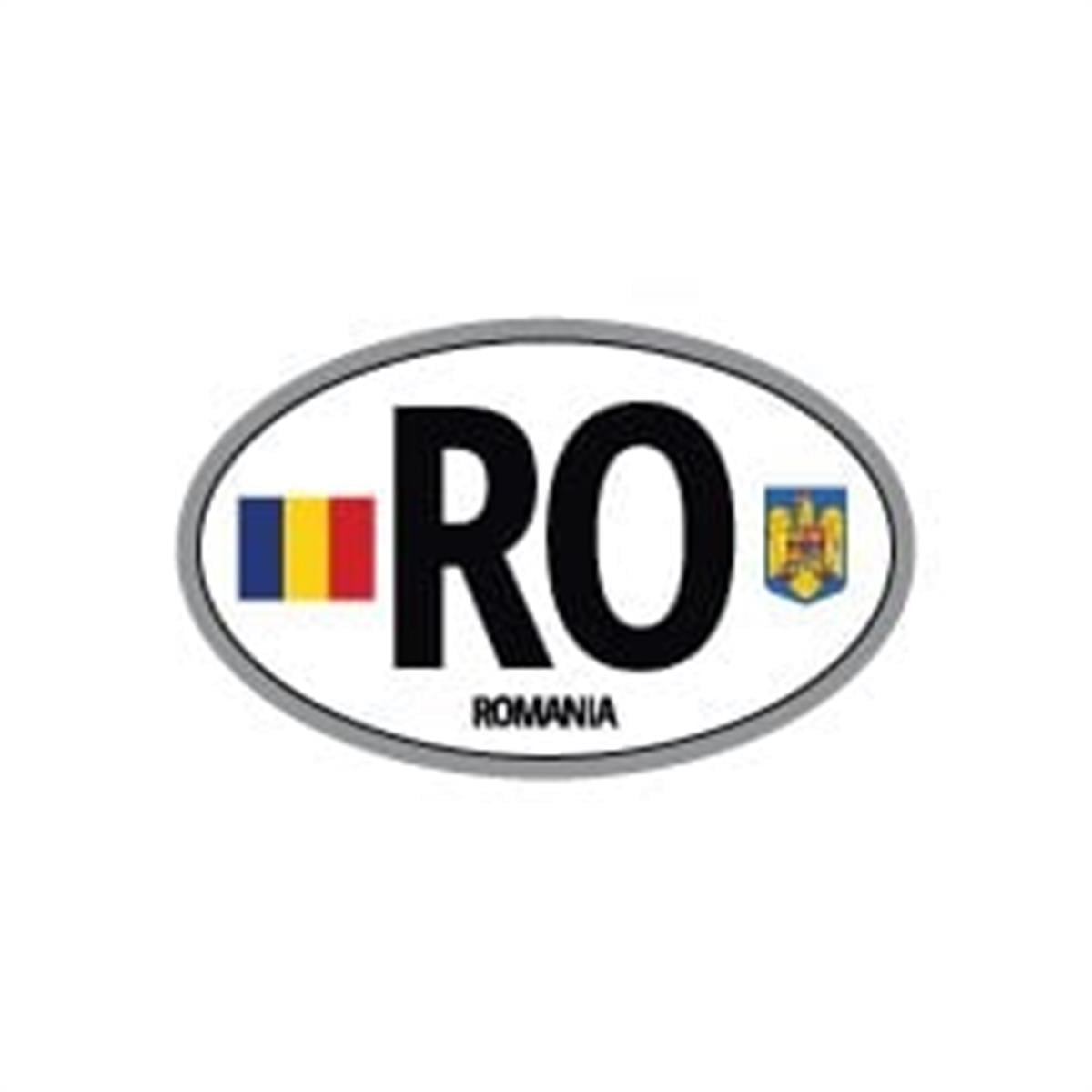 ULK33 Romanya (RO) Reflektif Ulke Etiketi
