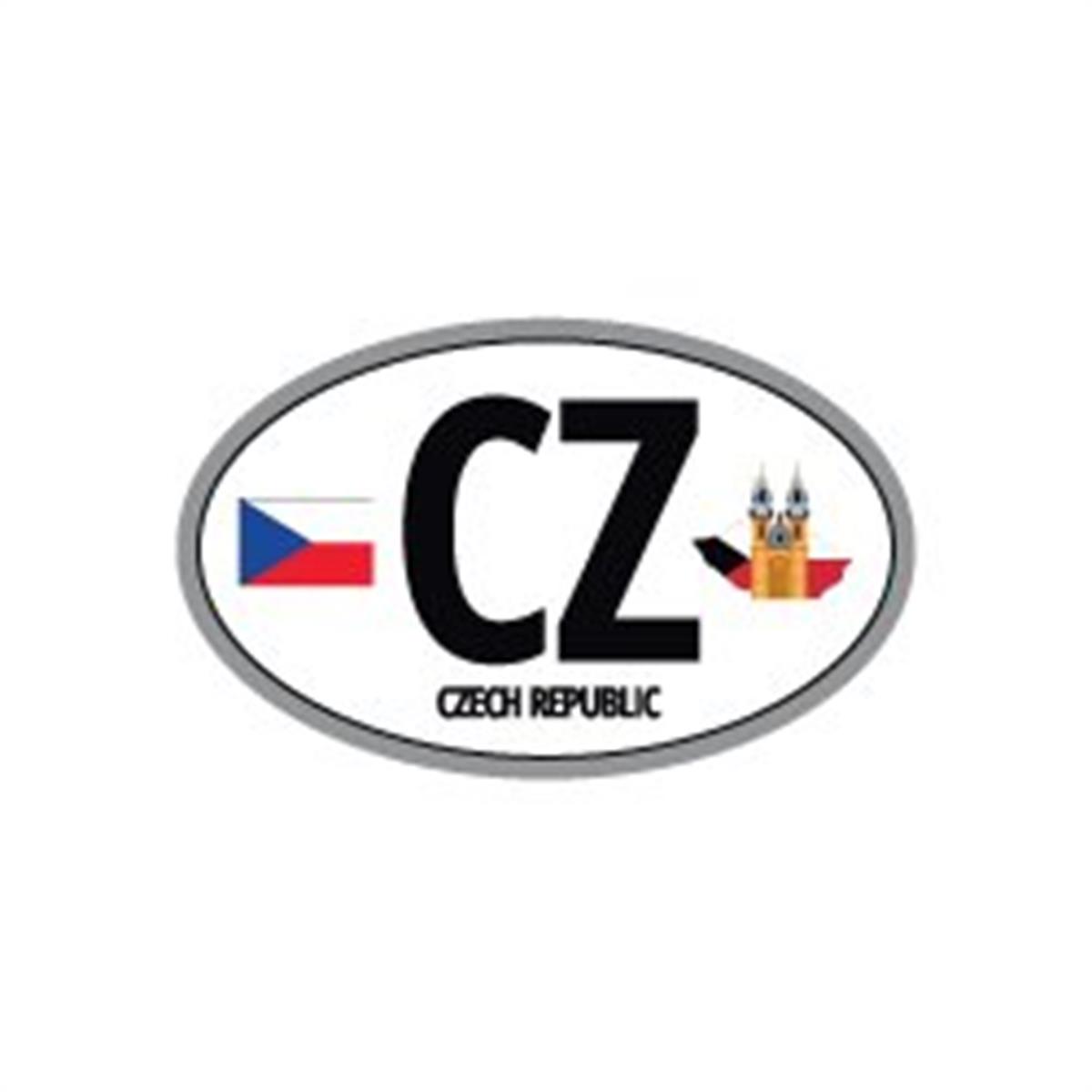 ULK40 Cek Cumhuriyeti (CZ) Reflektif Ulke Etiketi