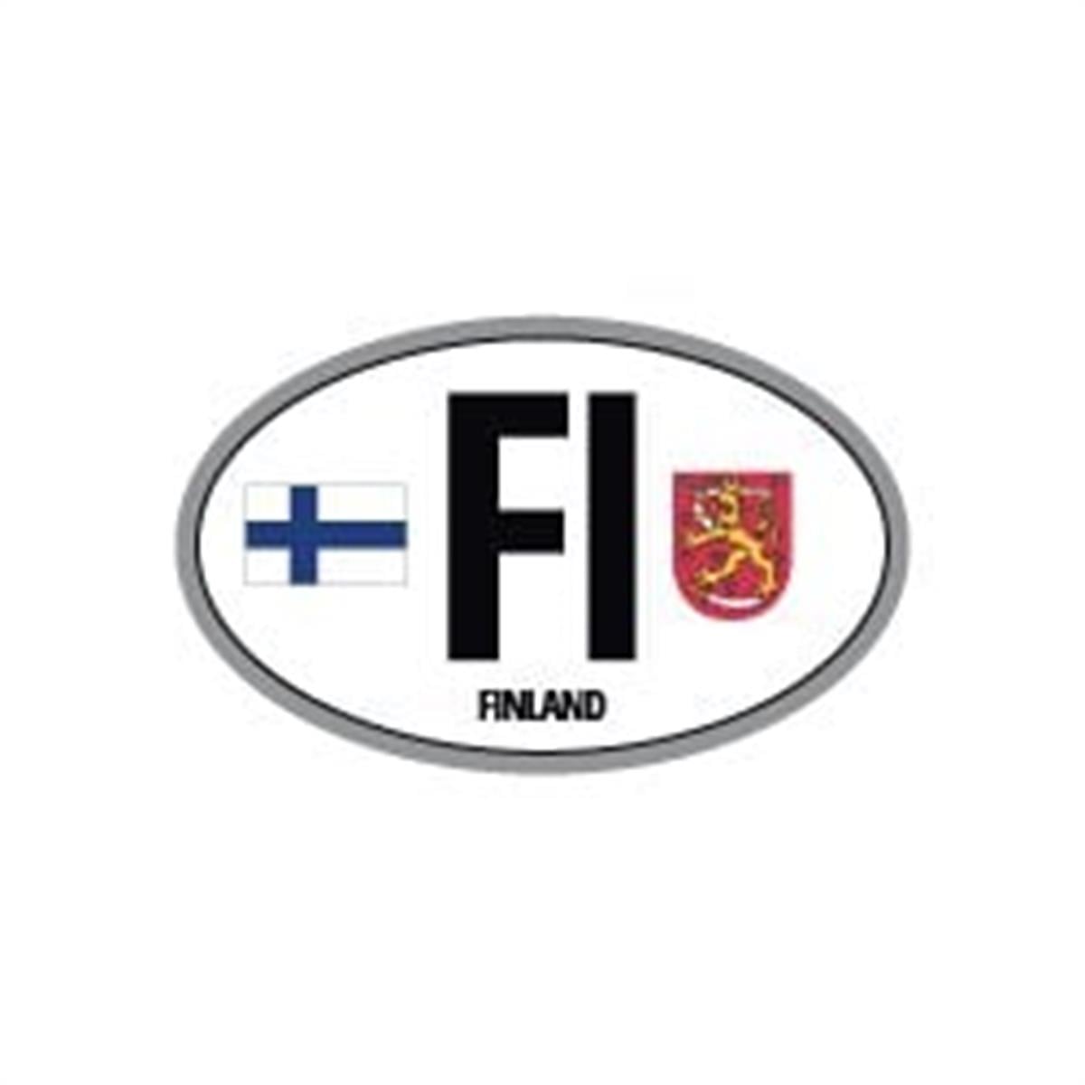 ULK49 Finlandiya (FI) Reflektif Ulke Etiketi