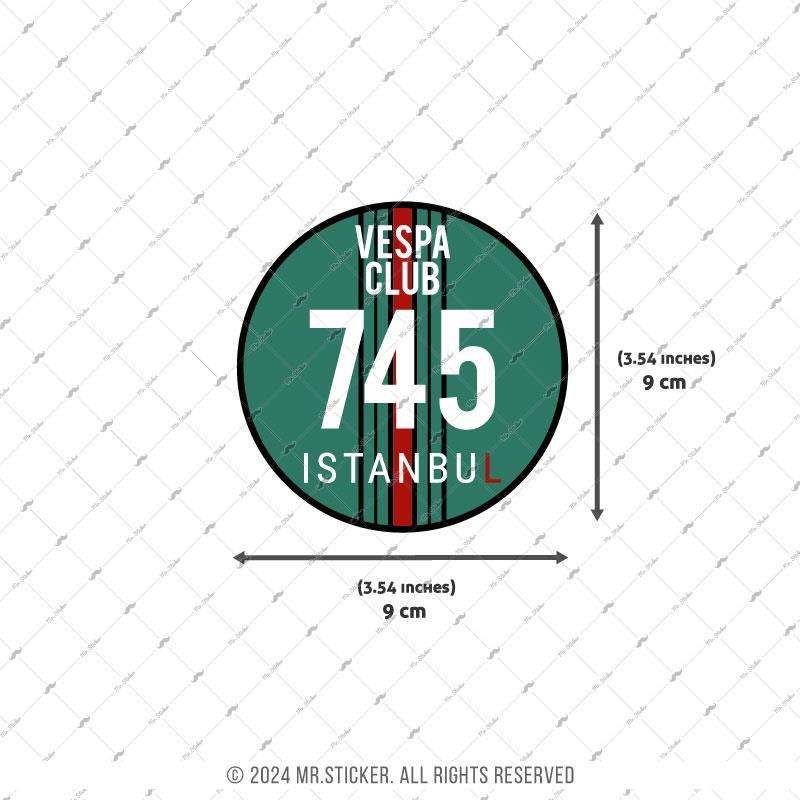 VSP20 Vespa Istanbul Club Etiketi