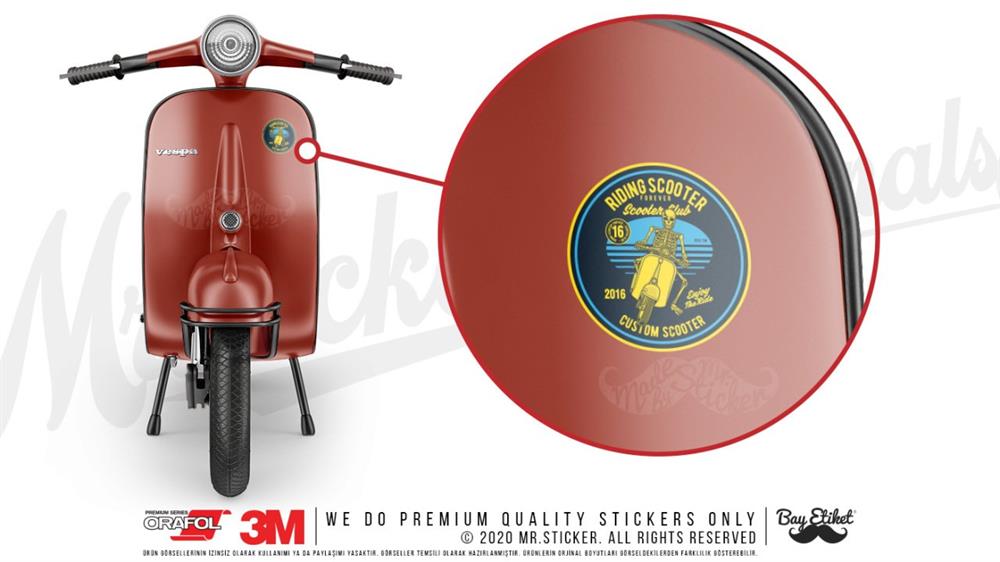 VSP27 Scooter Club Etiketi