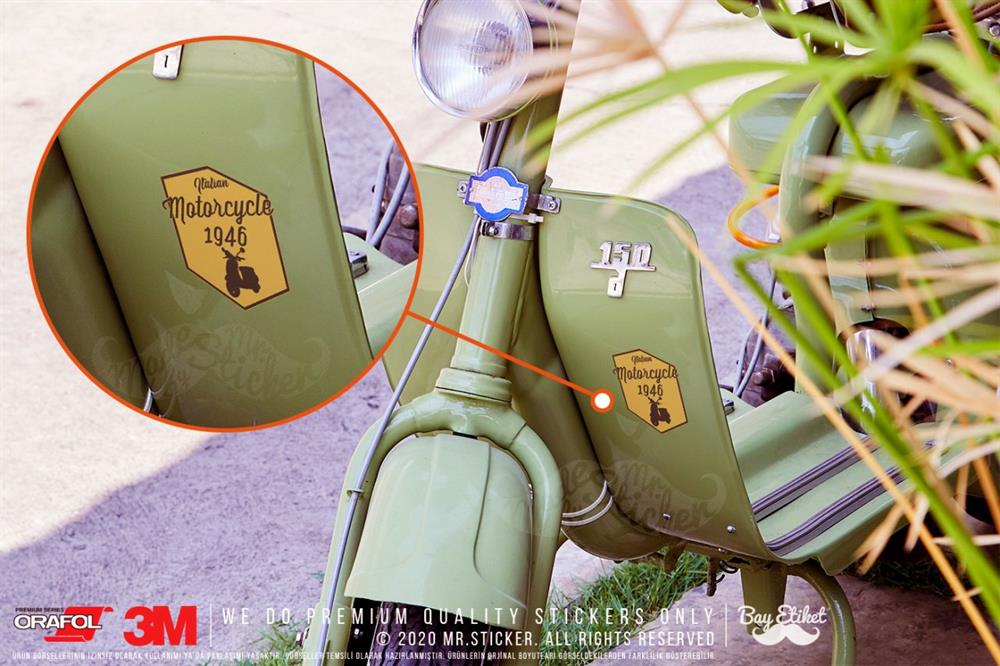 VSP41 Italyan Motosikleti Etiketi