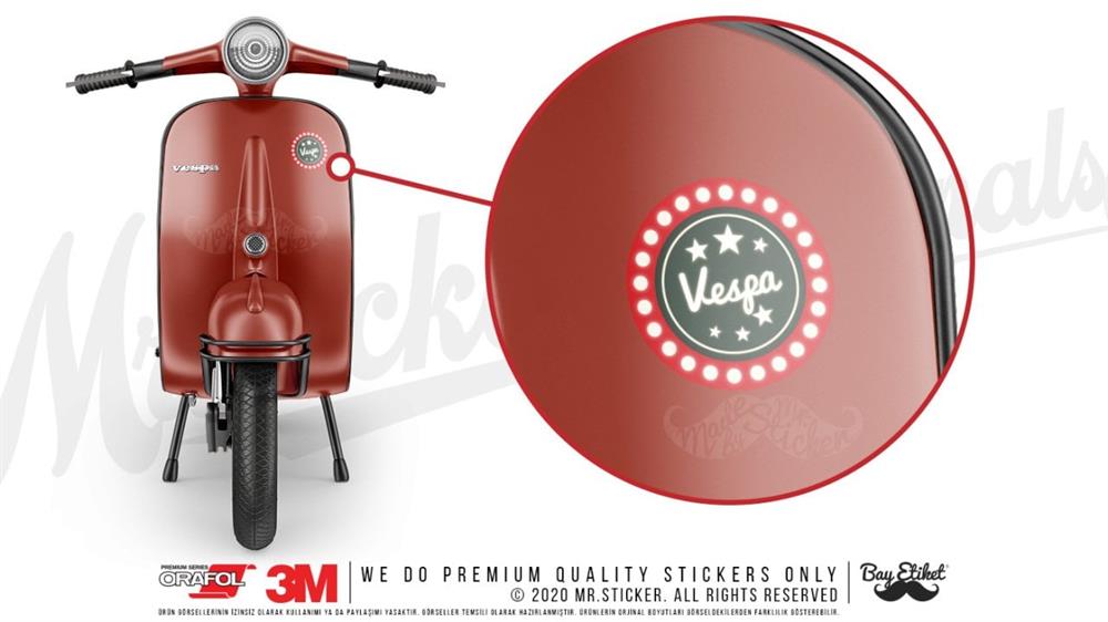 VSP8 Vespa Isikli Tabela Etiketi