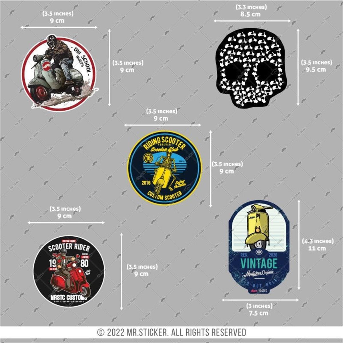 VSPBDL4 Scooter Sticker Seti