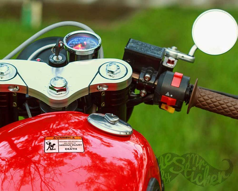 WRN1 Motoruma Dokunma Etiketi (Ingilizce) 2li Set