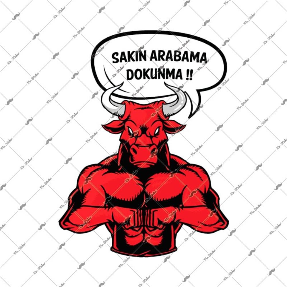 WRN28 Arabama Dokunma Kizgin Boga Etiketi