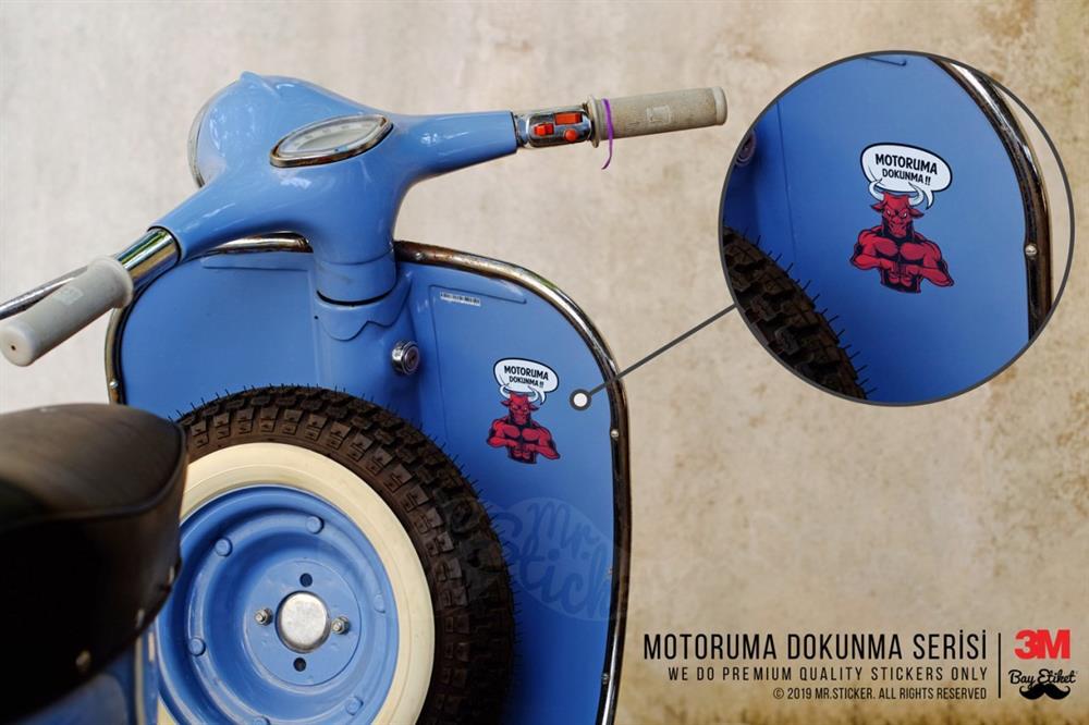 WRN34 Motoruma Dokunma Kizgin Boga Etiketi
