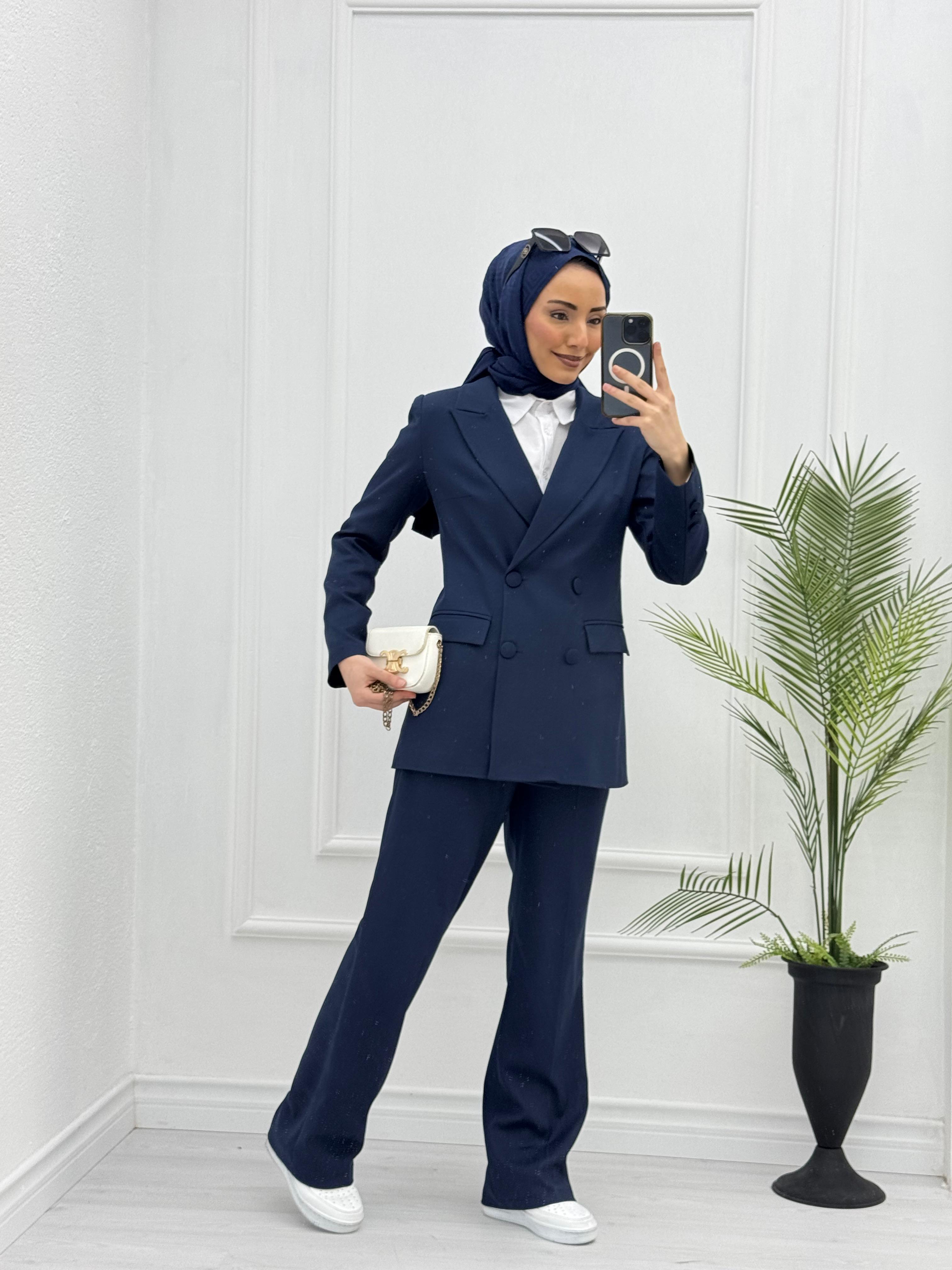 1023-Stylish Jacket-Lacivert