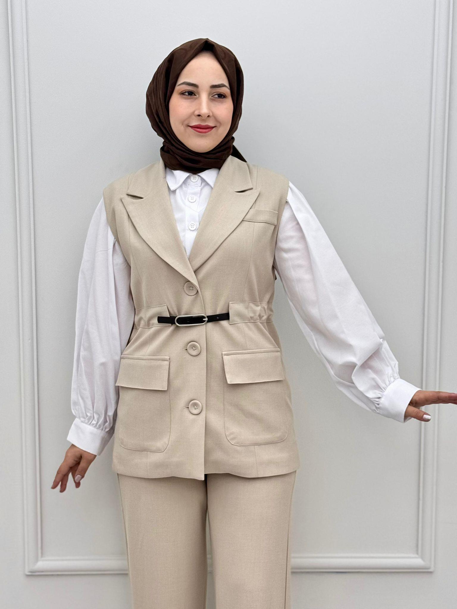 1087-Rabia İkili Takım-Krem