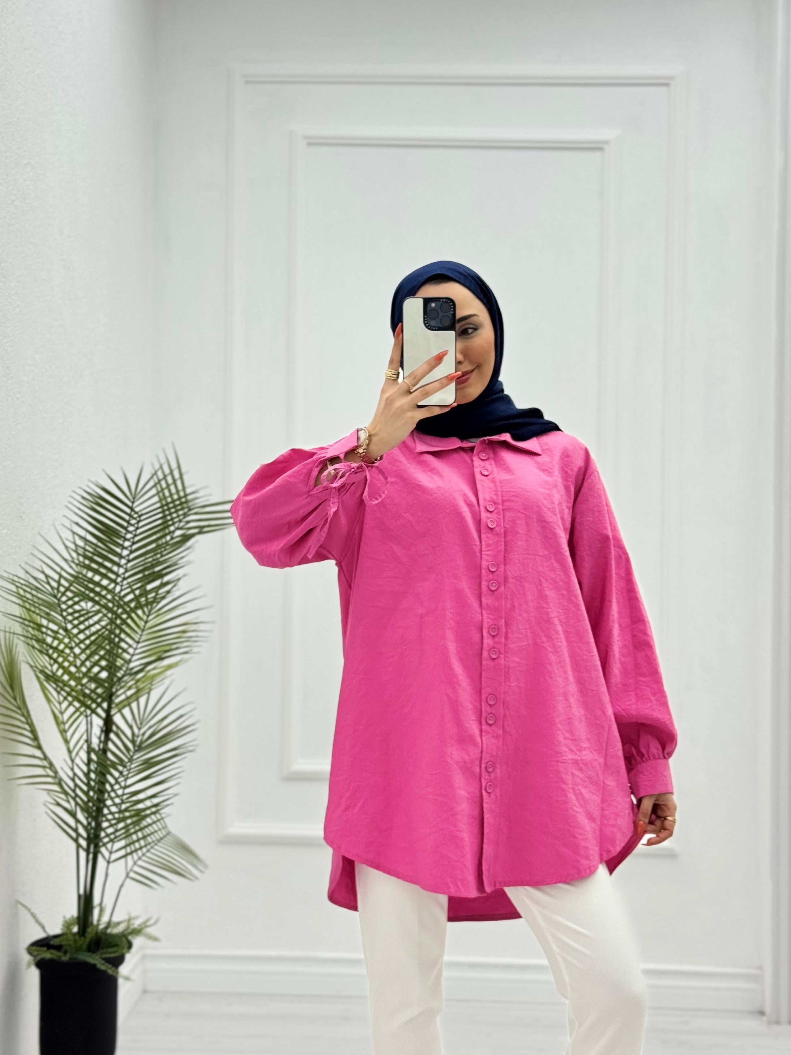 1252-Gömlek-Pembe