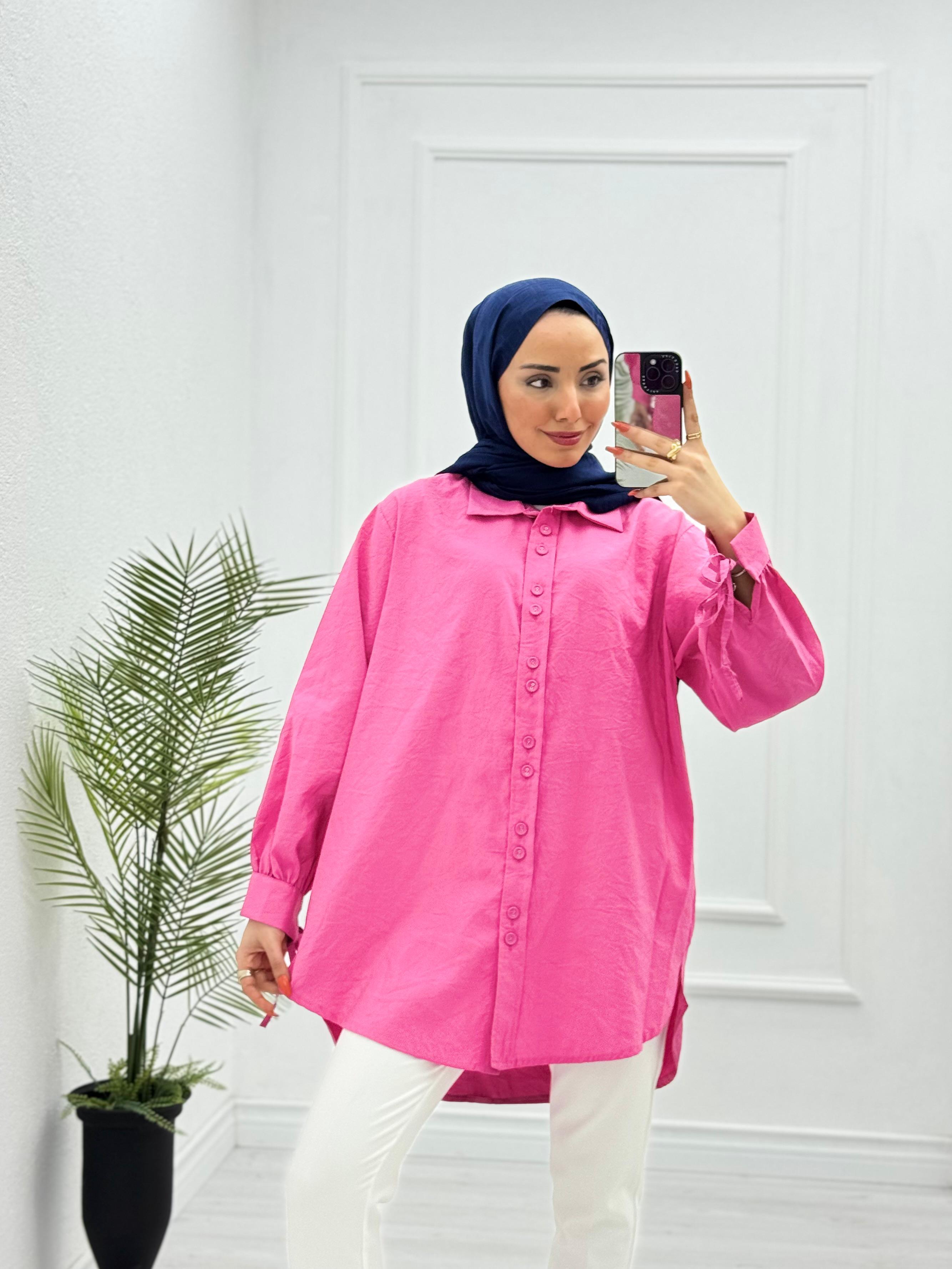 1252-Gömlek-Pembe