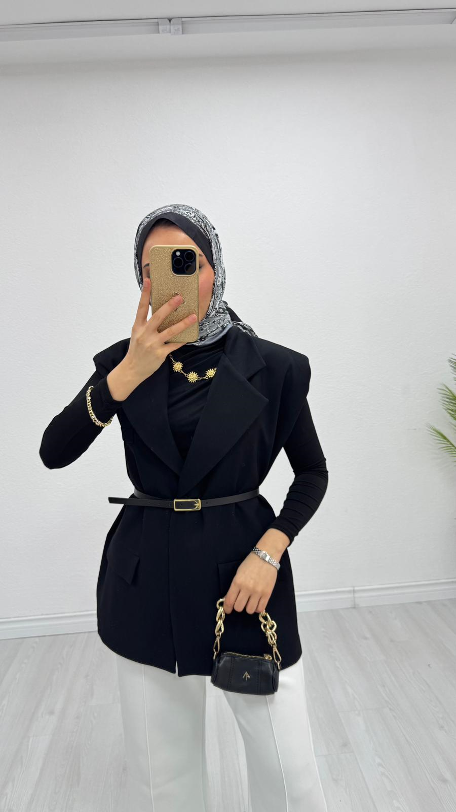 1287-Blazer Ceket-Siyah