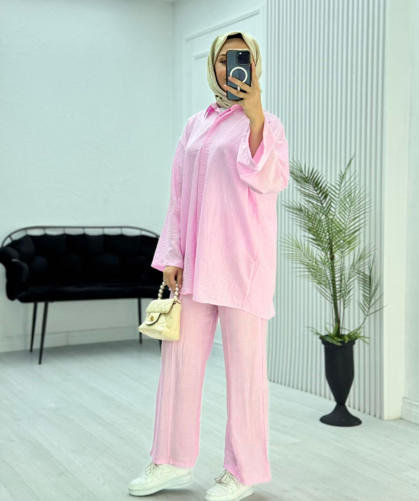 2034-Sheın Takım-Pembe